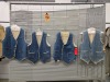 Collection of (4) jean vests