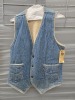 Collection of (4) jean vests - 8