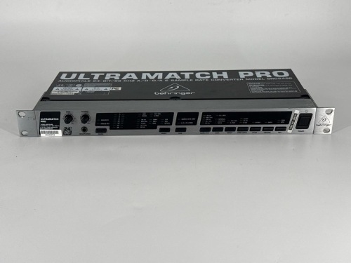 Qty: x3 - BEHRINGER ULTRAMATCH AUDIO AD-DA CONVERTER