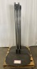 Qty: x4 - MONITOR STAND BASE 2-POLE BLK WITH 72IN CHROME POLES