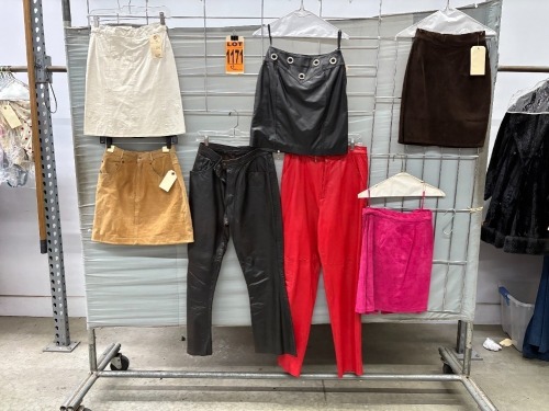 Collection of (7) 1980's era pants & skirts