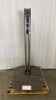 Qty: x4 - MONITOR STAND BASE 2-POLE BLK WITH 72IN CHROME POLES