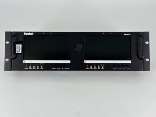 Qty: x2 - MARSHALL V-R72DP-2C MONITOR 7IN X2 LCD 800X480 3RU