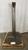 Qty: x6 - MONITOR STAND BASE 2-POLE BLK SINTERFLEX WITH 72IN CHROME POLES - 2