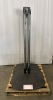 Qty: x4 - MONITOR STAND BASE 2-POLE BLK WITH 72IN CHROME POLES