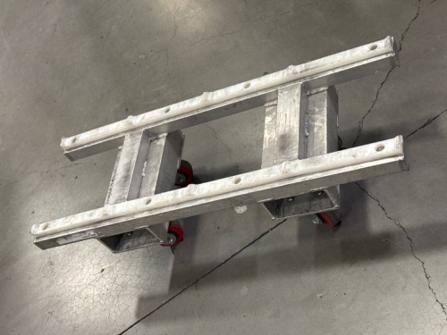 Qty: x3 - DOLLY TRUSS CASTER BAR 12IN X 12IN 4W FORKABLE