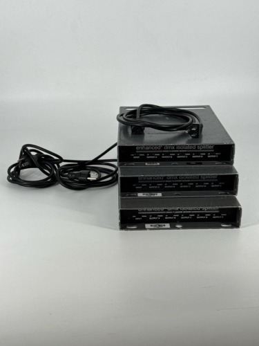 Qty: x3 - FLEENOR OPTO BOX XLR5 - XLR5 X5 90-240V - ENHANCED