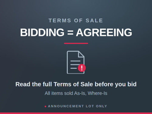 Read the Complete Terms of Sale