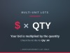 xQTY | Your Bid x the Quantity