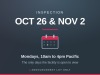 Inspection | Monday, Oct 26 & Nov 2