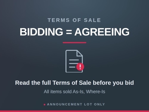 Read the Complete Terms of Sale