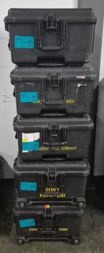 Qty: x5 - PELICAN 1610 CASE