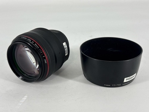 CANON II USM 85MM PRIME F/1.2 CAMERA LENS