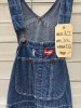 Collection of (4) denim overalls - 11