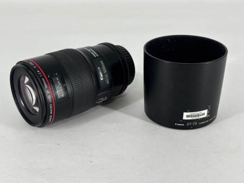 CANON USM IS 100MM PRIME F/2.8 EF CAMERA LENS