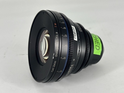 ZEISS CP.2 21MM PRIME T2.9 PL CAMERA LENS