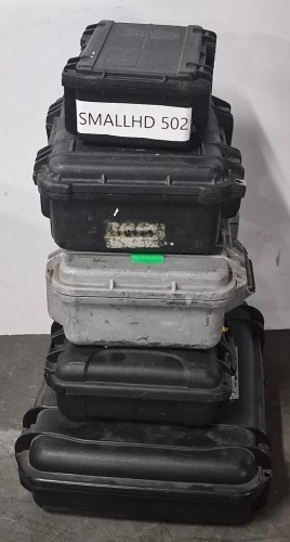 Qty: x5 - MISC. PELICAN STYLE CASES