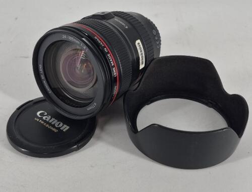 CANON IS USM 24-105MM F/4L EF CAMERA LENS