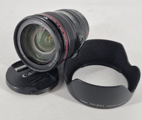 CANON IS USM 24-105MM F/4L EF CAMERA LENS