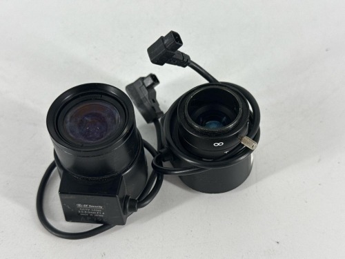 Qty: x2 - GE KTL-3.5-8VA CS 1/3in 3.5- 8MM DC CAMERA LENS