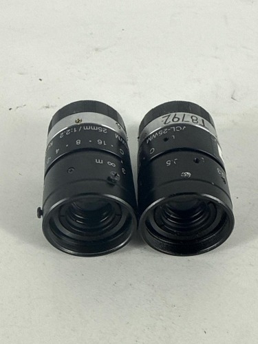 Qty: x2 - SONY VCL-25WM C 1/3in 25MM 3-CCD CAMERA LENS