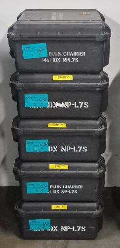 Qty: x5 - PELICAN 1550 CASE