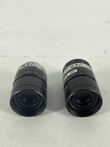 Qty: x2 - FUJI TF15DA-8 C 1/3in 15MM MANUAL CAMERA LENS