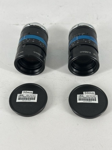 Qty: x2 - LINOS WITH F-I GEARS C IMS 50MM CAMERA LENS