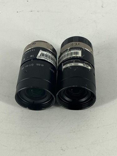 Qty: x2 - FUJI TF4DA-8 C 1/3in 4MM MANUAL CAMERA LENS