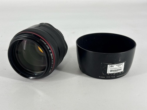 CANON II USM 85MM PRIME F/1.2 CAMERA LENS