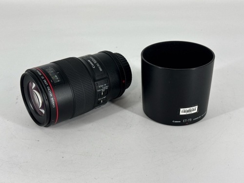 CANON USM IS 100MM PRIME F/2.8 EF CAMERA LENS