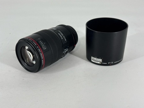 CANON USM IS 100MM PRIME F/2.8 EF CAMERA LENS