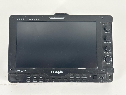 Qty: x2 - TVLOGIC LVM-074W MONITOR 7in LCD 1024X600