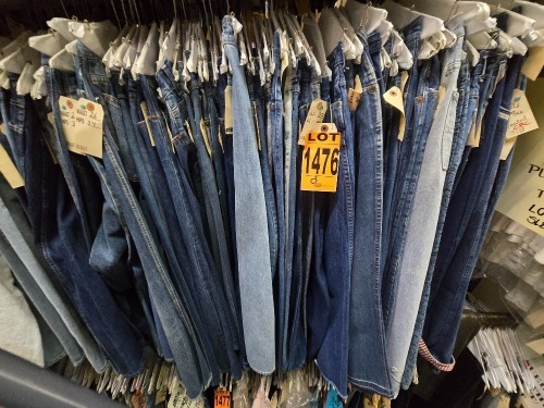 Collection of 1980's era blue jeans