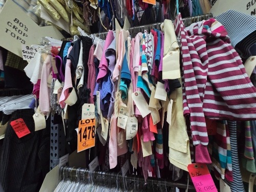 Collection of 1980's era crop tops