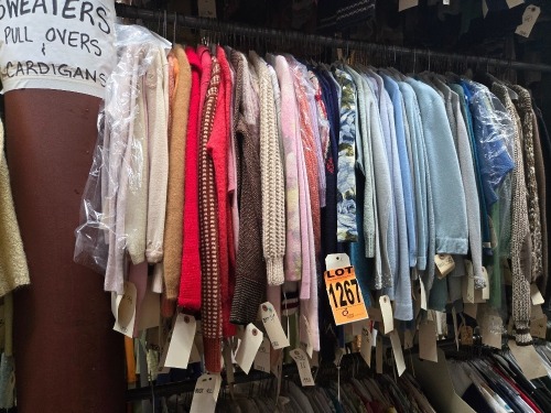 Collection of 1950's era sweaters, pullovers & cardigans