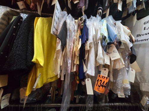 Collection of 1960's era sleeveless tops, dresses, blouses