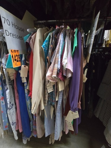 Collection of 1970's era house dresses