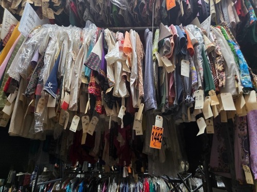 Collection of 1970's era hippie blouses and skirts