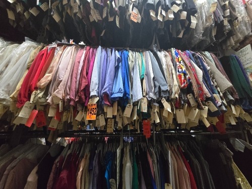 Collection of 1980's era blouses, pullovers, tops