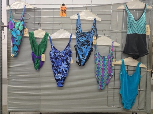Collection of (7) 1990's era 1pc women's swimsuits