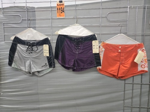 Collection of (3) 1990's era men's swimshorts