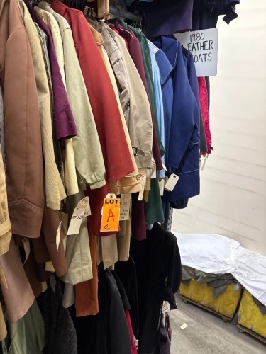 Collection of 1980's era weather coats