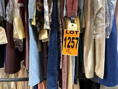 Collection of 1970's maternity shirts and dresses. Various sizes
