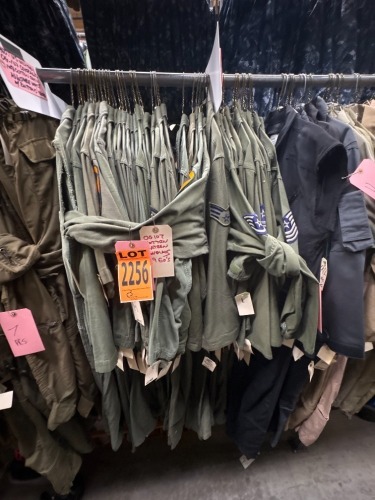 Collection of OH107 Cotton Sateen Coveralls, Flight Suits, 1960s era, Various Sizes