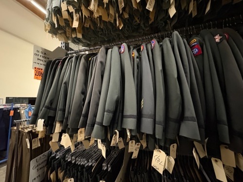 Collection of US Army Tunics & Pants, Polyester, 1978 - Present