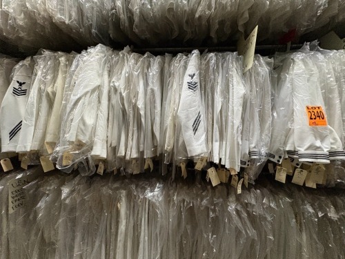 Collection of USN Enlisted White Modern Jumper Tops, Polyester