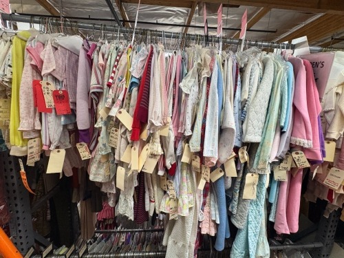 Collection of nightwear, girls Pjs, nightgowns and robes, various eras