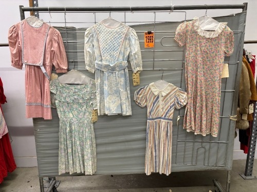 Collection of (10) dresses, 1970-80s era