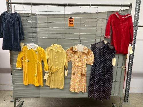 Collection of (5) womens dresses, 1970-90s era